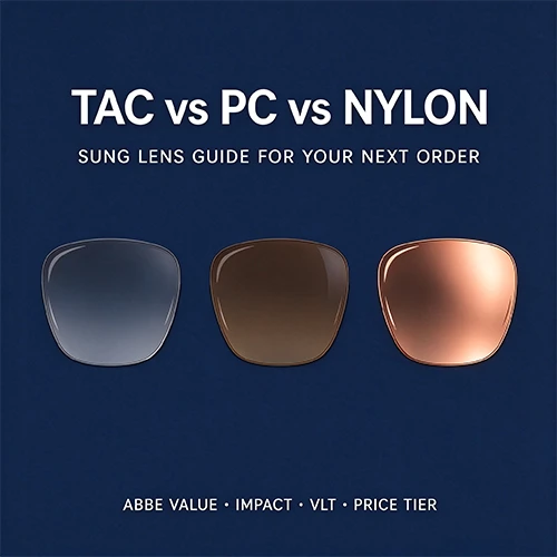 TAC vs PC vs Nylon: Určení čočky slunečních brýlí pro vaši objednávku na obdo...